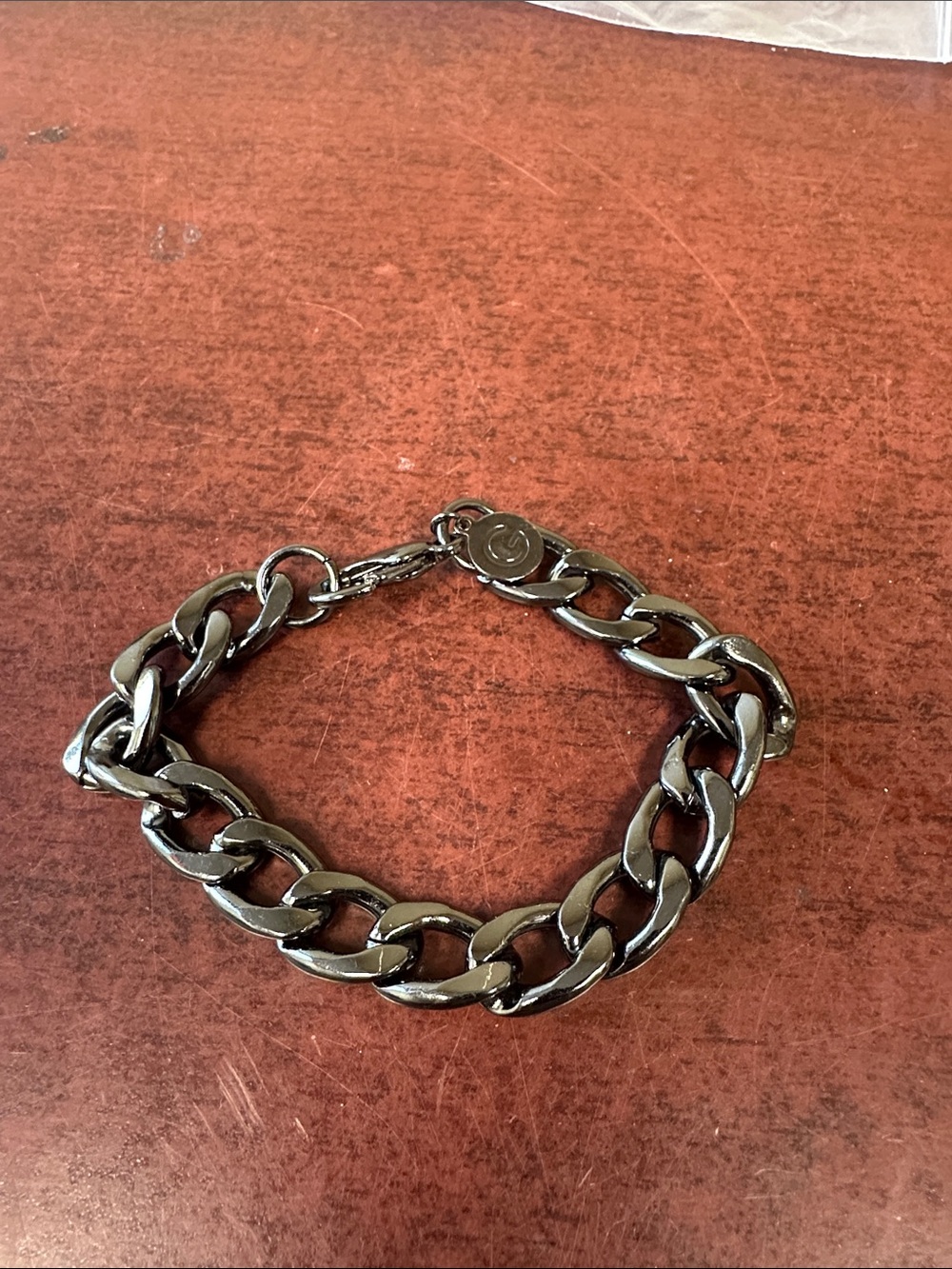 Guess by Marciano Chunky Black Chain Bracelet unisex